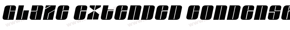 Glaze Extended Condensed Italic字体转换